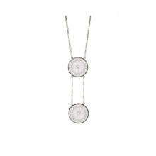 Load image into Gallery viewer, Alexandra Necklace with Molded Floral Glass Medallions