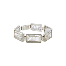 Load image into Gallery viewer, Zahara Bracelet with Clear Glass Cabochons
