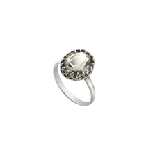 Load image into Gallery viewer, Aletra Ring with Vintage Black Diamond Glass
