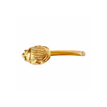 Load image into Gallery viewer, Large Scarab French Bobby Pin Hair Accessory
