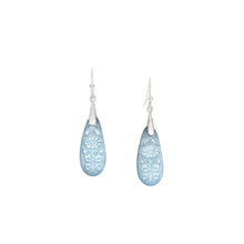 Load image into Gallery viewer, Isla Earrings with Vintage Clear &amp; Frosted Glass
