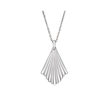 Load image into Gallery viewer, Thalia Necklace with Art Deco Clear Molded Glass
