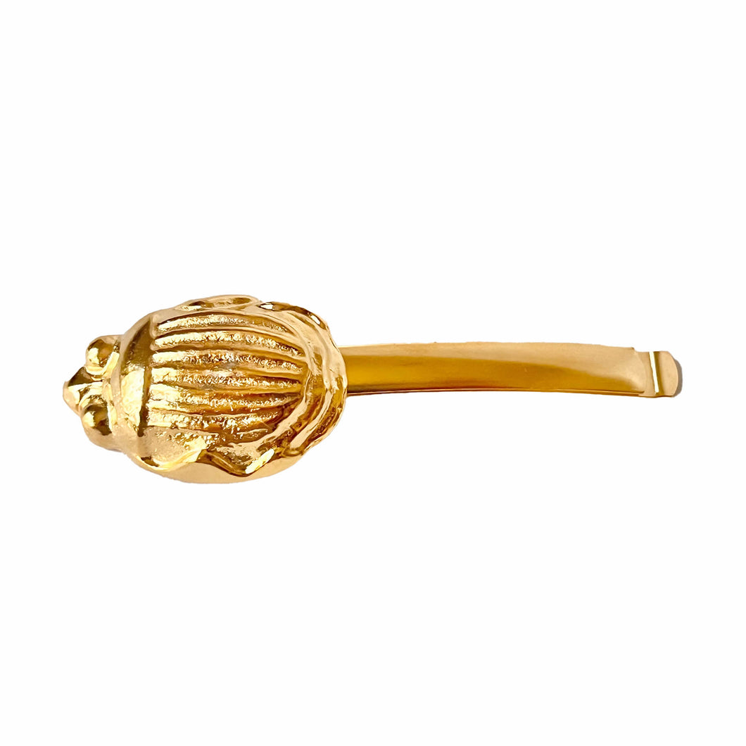 Hair Accessories | Large Scarab French Bobby Pin | Pontiel Jewelry