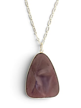 Load image into Gallery viewer, Serpentine Necklace in Amethyst Smoke
